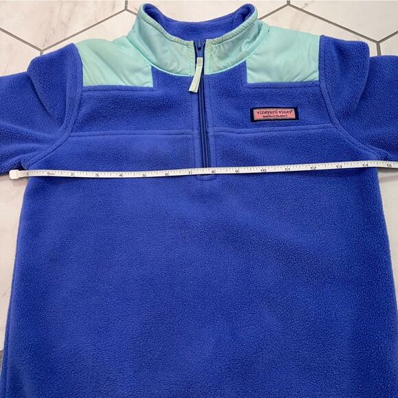 Vineyard Vines Blue Fleece 1/4 Zip Pullover Size XS 5-6 - Picture 8 of 9